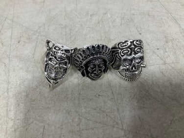 Various rings(mostly skull)