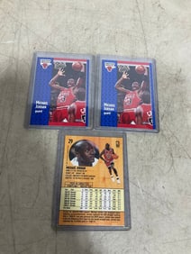 Michael Jordan collectible cards in covers