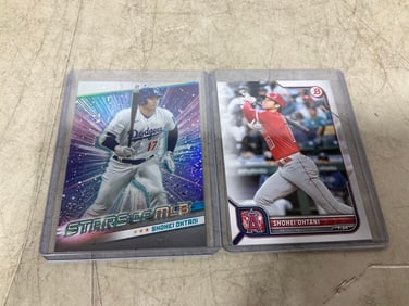Shohei Ohtani collectible cards in cover