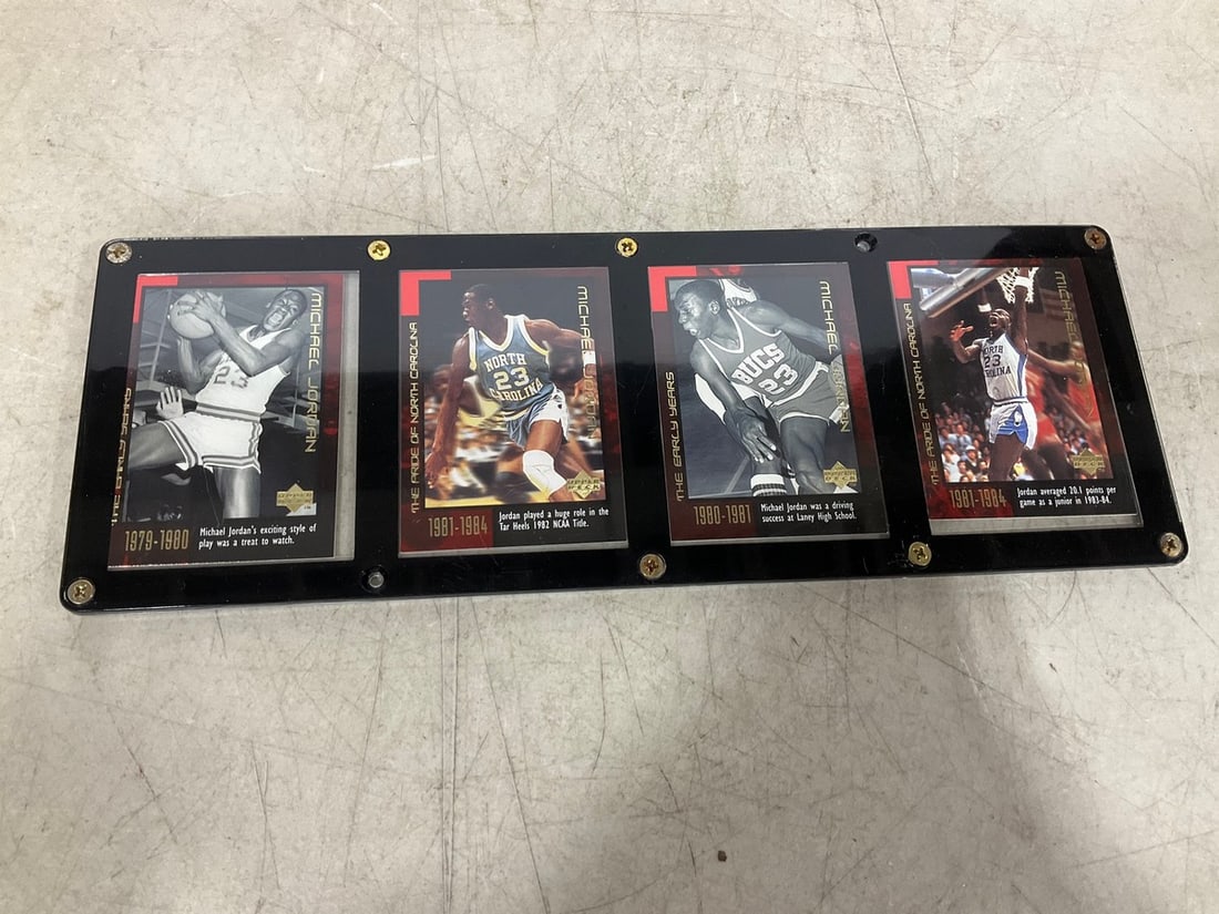 Michael Jordan collectible card wall plaque(4.5in.x12.5in.): Michael Jordan collectible card wall plaque(4.5in.x12.5in.)