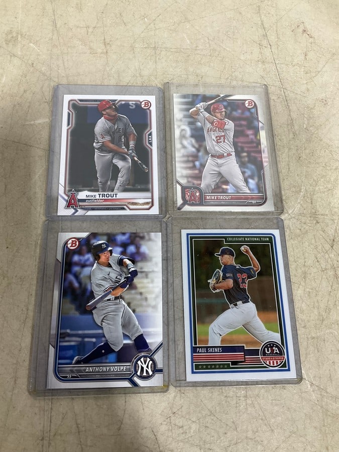 Collectible cards in covers(Anthony Volpe, Mike Trout, and more): Collectible cards in covers(Anthony Volpe, Mike Trout, and more)