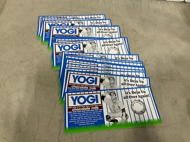Vintage Yogi chocolate milk MLB advertising