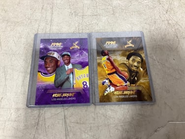Kobe Bryant collectible cards with covers