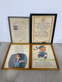 Various framed wall decor