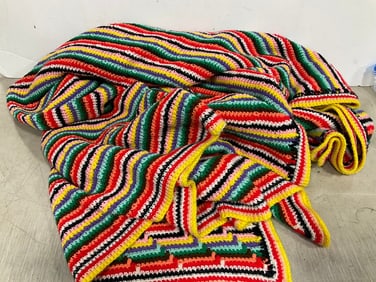 Afghan blanket(78in.x83in.)