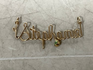 14kt gold Stephanie necklace piece