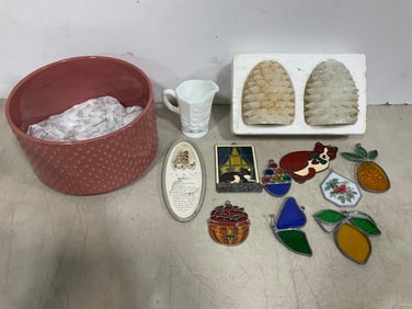 Opalhouse planter, stained glass ornaments, and more