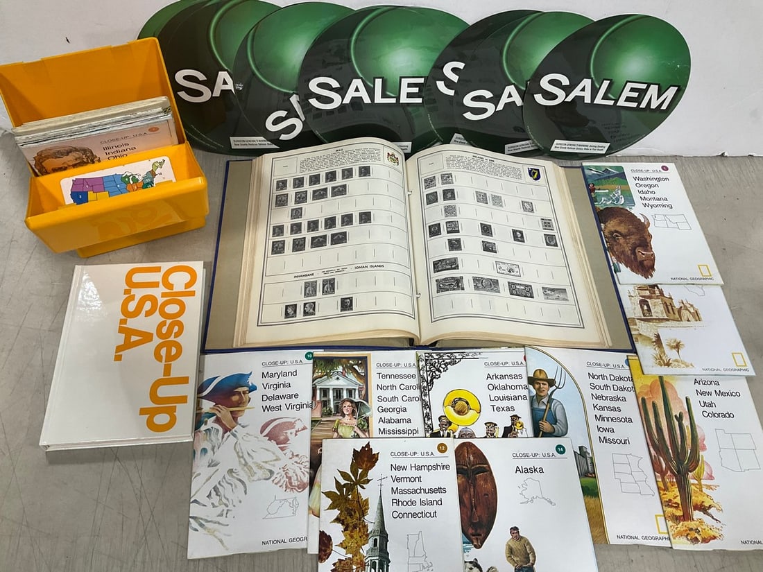 Salem Decals, Stamp Album, and Maps: Salem Decals, Stamp Album, and Maps