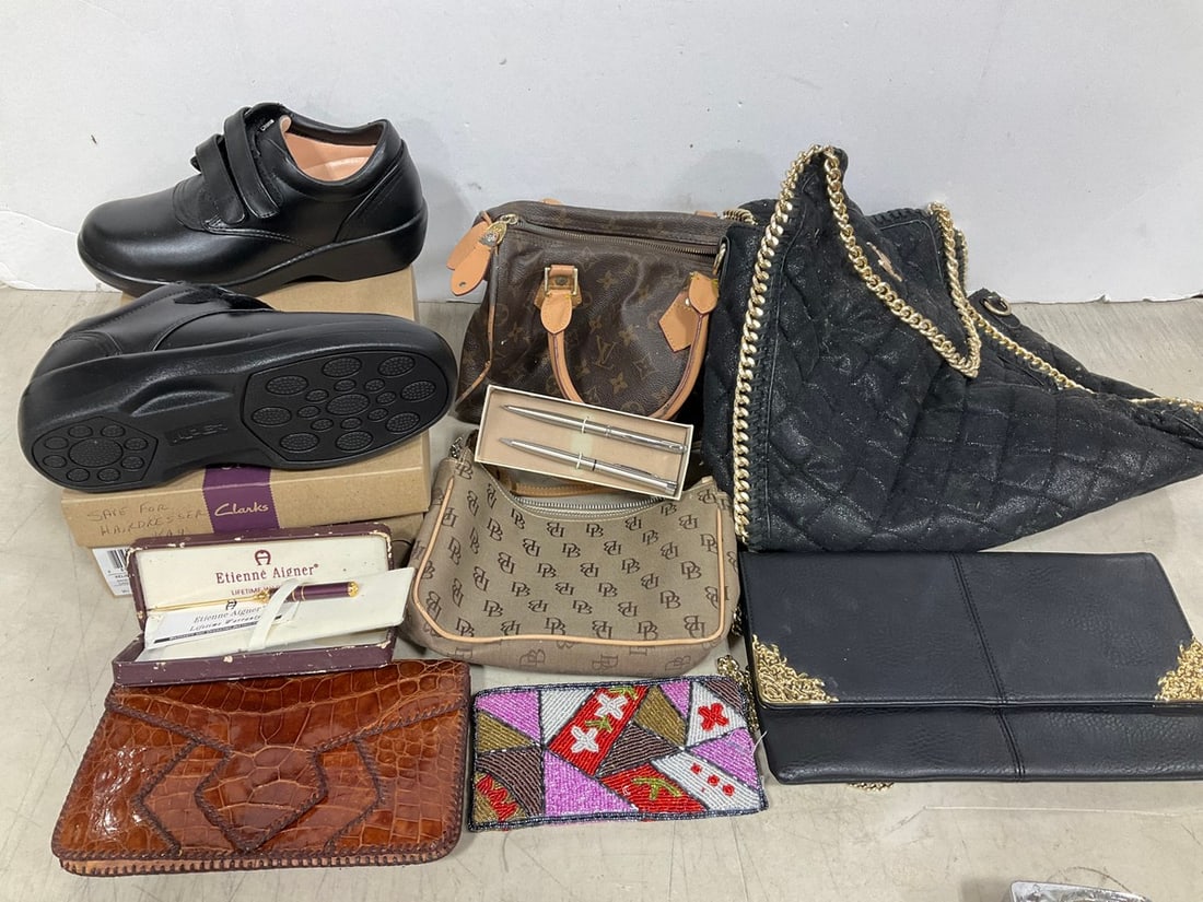 Various Handbags, Clarks Shoes, Office Pens, and more (1 of 1)