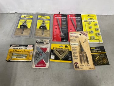 Drill stop set, corner irons, countersinks, and more