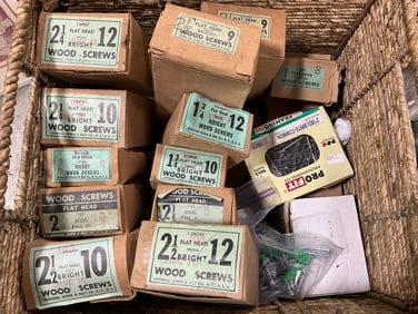 Large lot of various screws