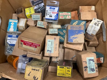 Large lot of various screws