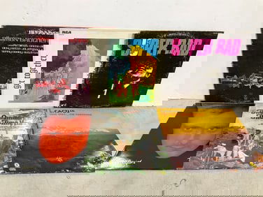 Vintage records(Phil Collins, Allman Brothers, James Brown, and Chambers Bros.)