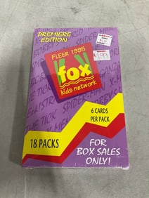 Fleer 1995 Fox kids network collectible cards(sealed-18 packs/6 cards per pack)