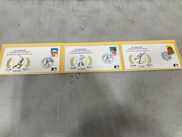 Hall of Fame Legends in First Day Covers(Lou Gehrig, Babe Ruth, Ty Cobb)