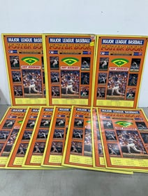 1990 MLB poster books(poster prints with signatures inside)