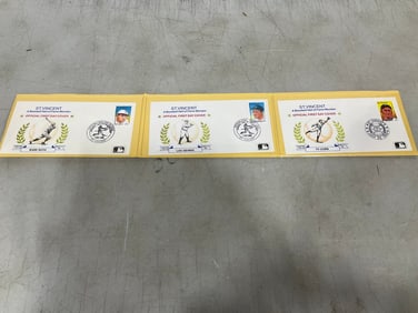 Hall of Fame Legends in First Day Covers(Lou Gehrig, Babe Ruth, Ty Cobb)