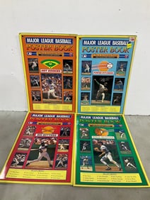 1990 MLB poster books(poster prints with signatures inside)