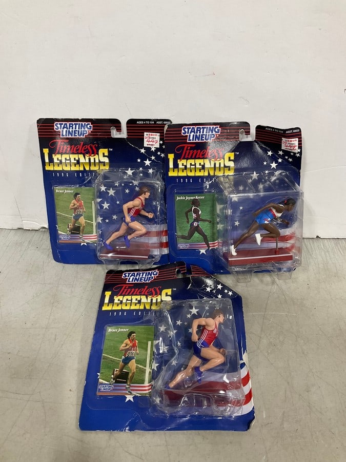 1996 Starting Lineup timeless legends collectibles(Jackie Joyner Kersee, Bruce Jenner): 1996 Starting Lineup timeless legends collectibles(Jackie Joyner Kersee, Bruce Jenner)