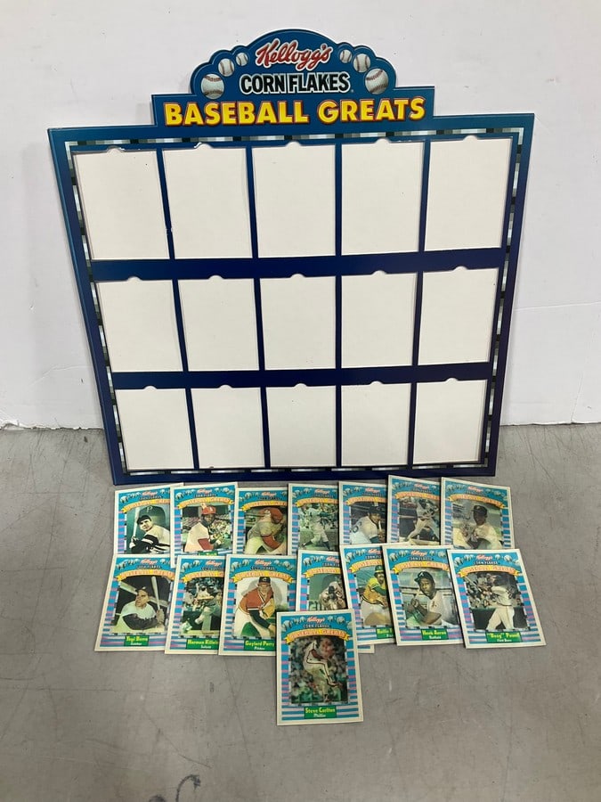Kellog's Baseball Greats cards and display (1 of 1)