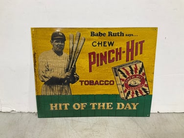 Babe Ruth tin sign(11in.x14in.)