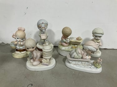 Various Precious Moments Ceramic Figures (Tallest - 6.5in.)