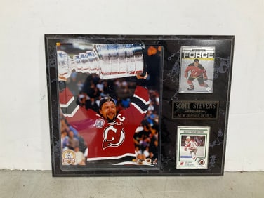Scott Stevens wall plaque(12in.x15in.)