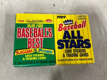 1988 and 1989 Baseball Trading Cards