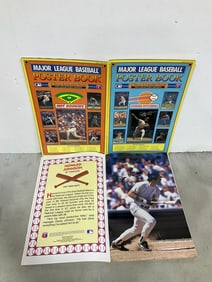 1990 MLB poster books(poster prints with signatures inside)