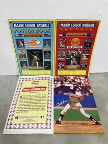 1990 MLB poster books(poster prints with signatures inside)