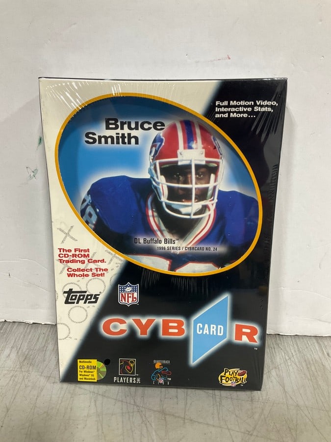 1996 Series Bruce Smith CD-rom trading card collectible(new): 1996 Series Bruce Smith CD-rom trading card collectible(new)