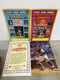 1990 MLB poster books(poster prints with signatures inside)