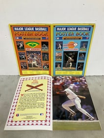 1990 MLB poster books(poster prints with signatures inside)