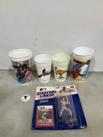 Starting Lineup Don Mattingly Collectible, Mcdonalds Cups, and more