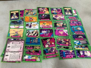 Various Beetlejuice Collectible Cards