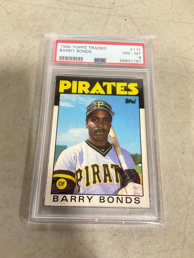 1986 Barry Bonds Graded Card (1 of 1)