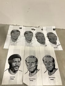 Various Black and White NFL Plastic Bags