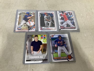 Various Collectible Baseball Cards (Mike Trout, Brett Baty, and more)