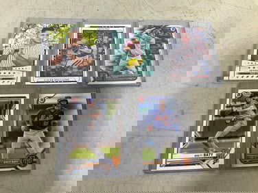 Various Collectible Baseball Cards (Caleb Williams, Brett Baty, and more)