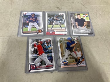 Various Collectible Baseball Cards (Shohei Ohtani, Brett Baty, and more)