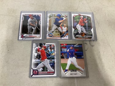 Various Collectible Baseball Cards (Shohei Ohtani, Brett Baty, and more)