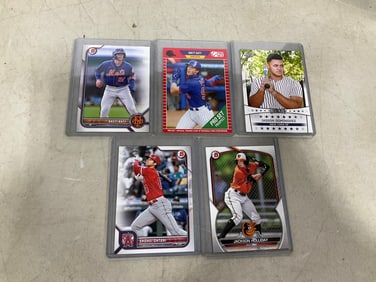 Various Collectible Baseball Cards (Shohei Ohtani, Brett Baty, and more)