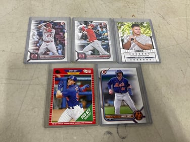 Various Collectible Baseball Cards (Shohei Ohtani, Brett Baty, and more)
