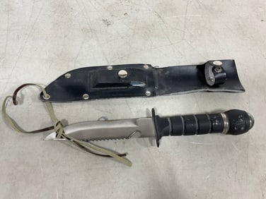 Stainless Knife with Case/Sharpener *made in Taiwan*