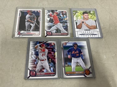 Various Collectible Baseball Cards (Shohei Ohtani, Brett Baty, and more)