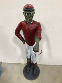 Zombie Jockey Lawn Decoration (25.5in Tall)