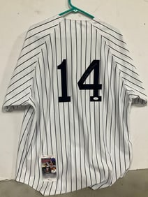 NY Yankees Jersey Autographed by Lou Piniella with JSA Cert. (Size XL)