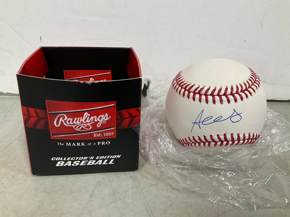 Baseball Autographed by Austin Wells with COA Sticker (1 of 1)
