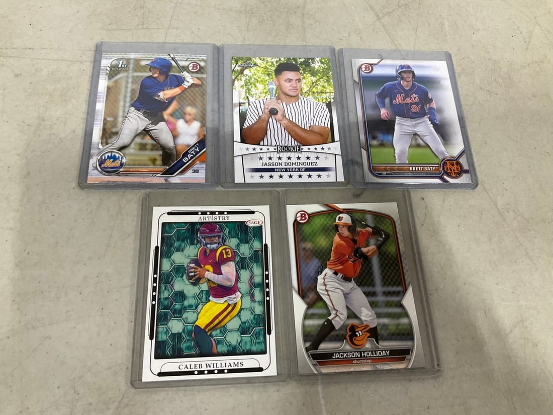 Various Collectible Baseball Cards (Caleb Williams, Brett Baty, and more) (1 of 1)