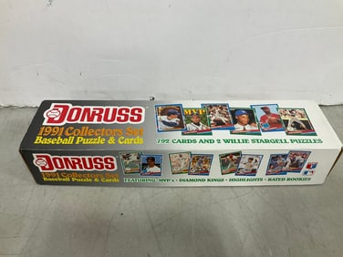 Donruss 1991 baseball puzzle and cards set